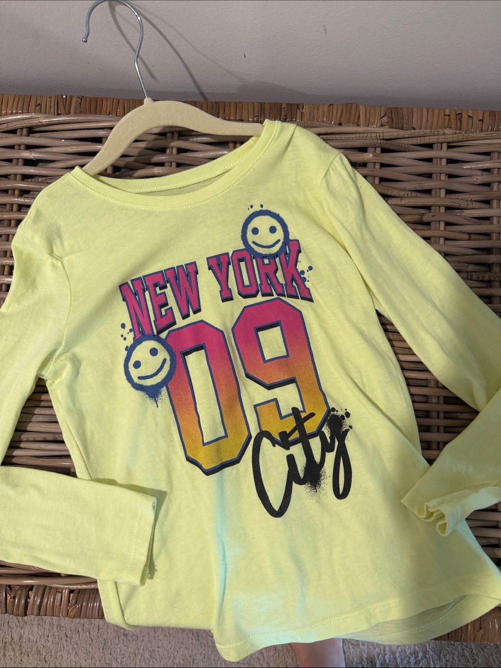 The Children's Place Yellow New York 09 Graphic Long-Sleeve Tee
